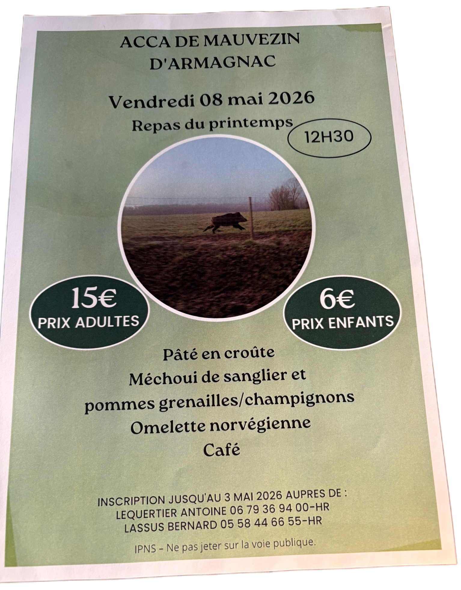 Repas du Printemps — visuel événement
