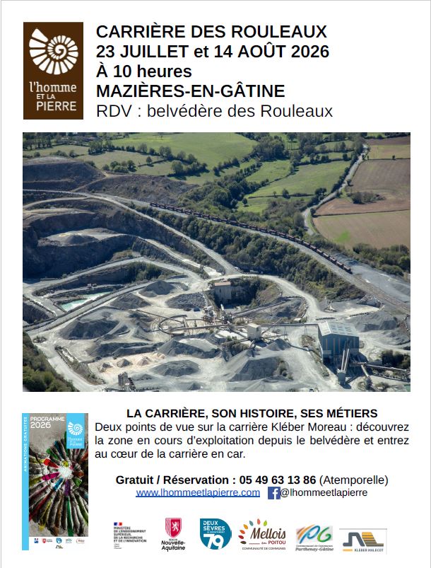 Visite de la carrière des Rouleaux
