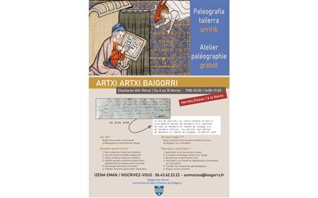 Atelier paléographie Atelier paléographie