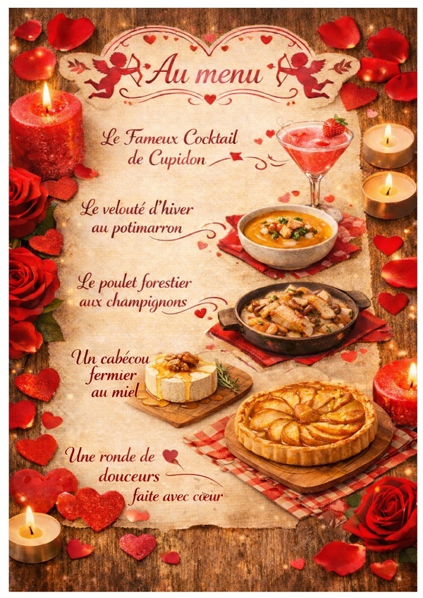 REPORTÉ - Soir de romance - Saint-Valentin