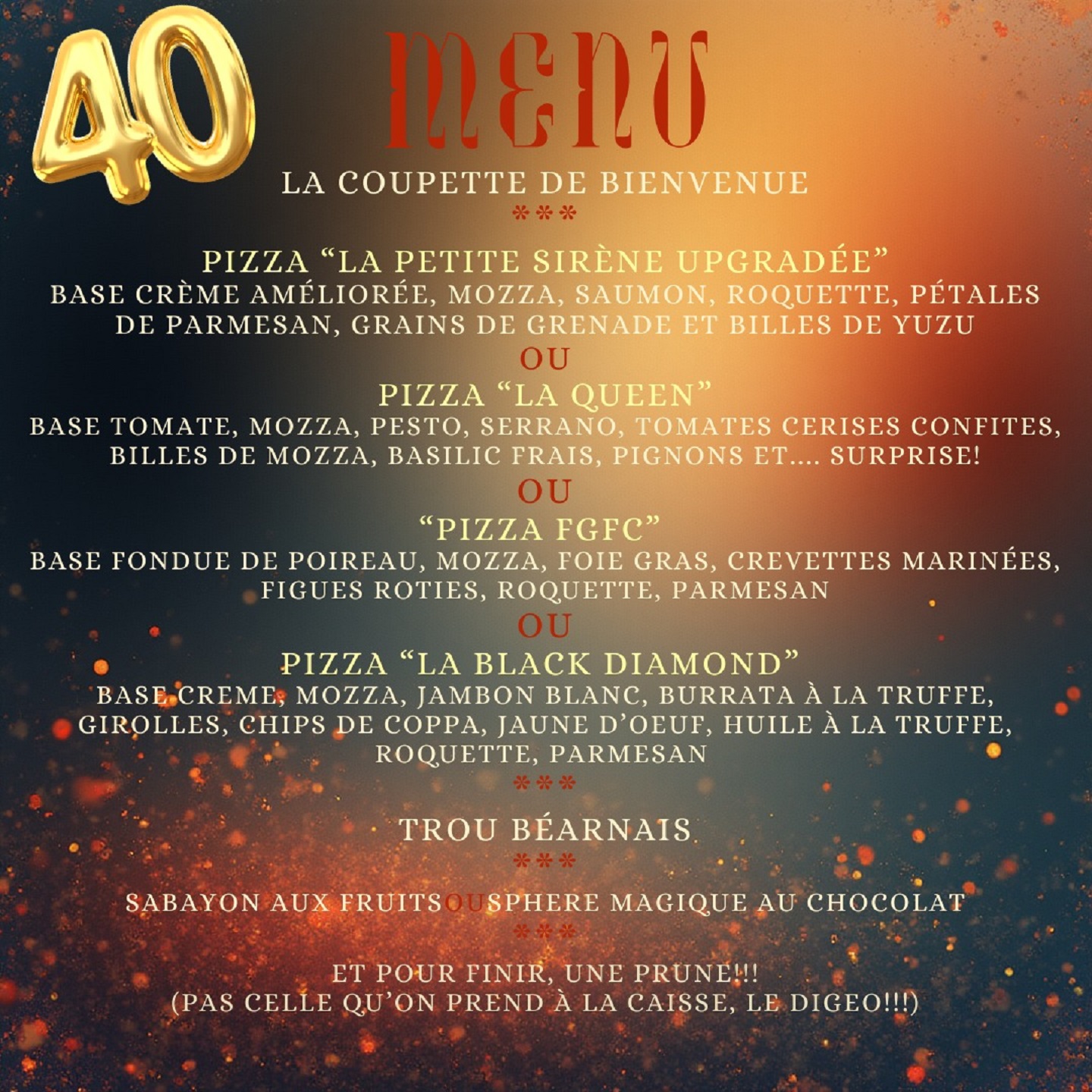 Viens réveillonner Chez Camy !