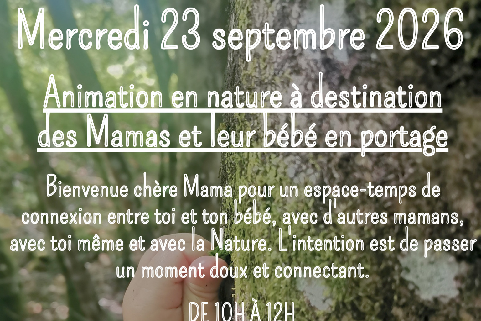 Atelier nature maman bébé