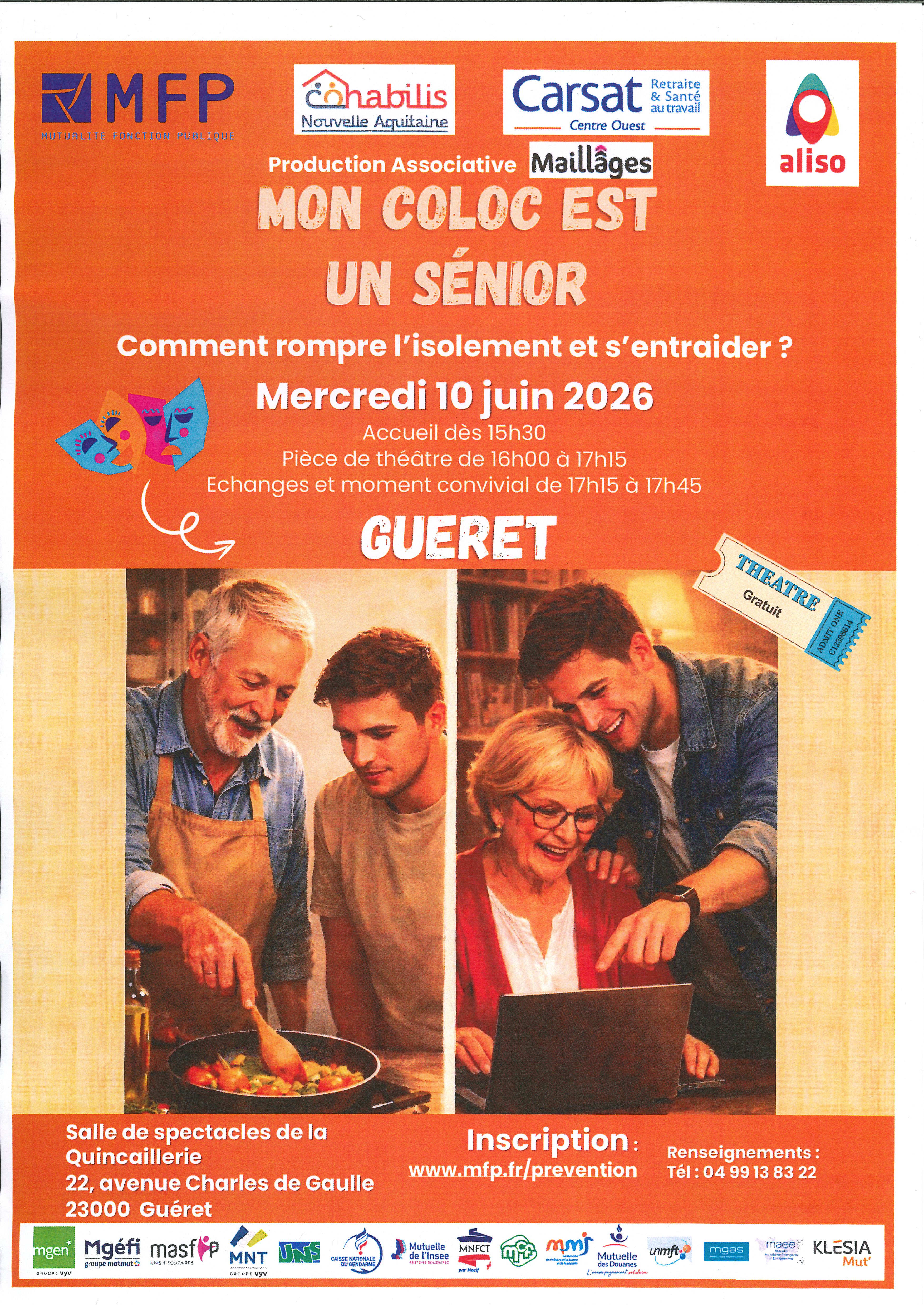 Mon coloc est un sénior — visuel événement
