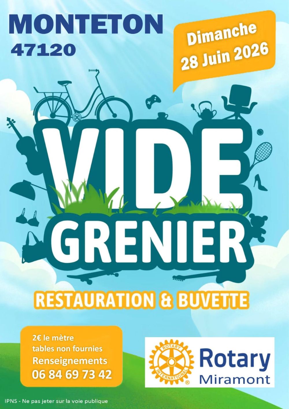 Vide greniers du Rotary Club, Monteton - photo 2
