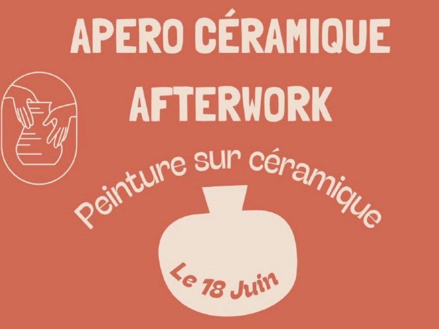 Apéro céramique afterwork — visuel événement