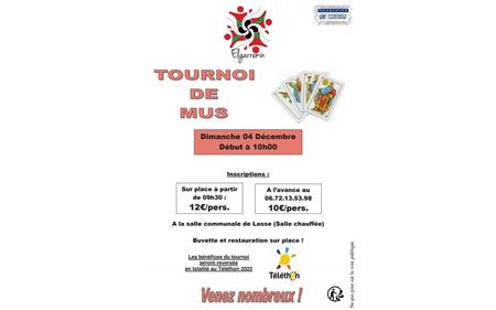 Téléthon : tournoi de mus Téléthon : tournoi de mus