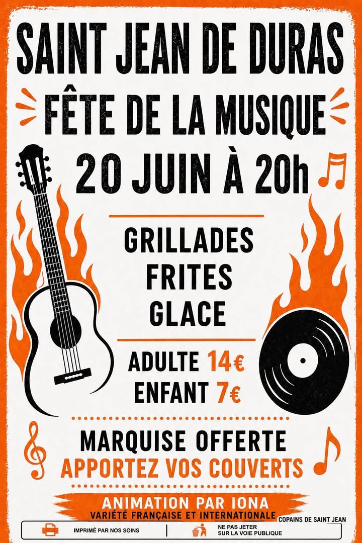 Fête de la musique, Saint-Jean-de-Duras