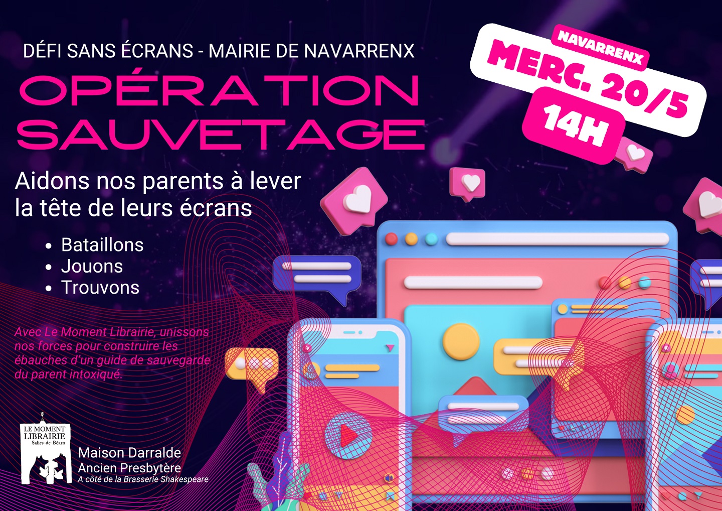 Parents : opération sauvetage ! — visuel événement