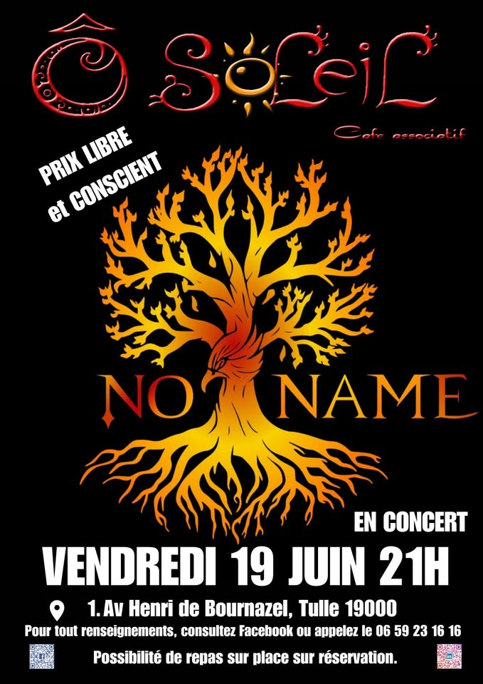 Café O Soleil : No Name — visuel événement