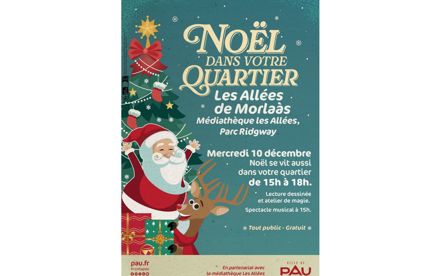 Noël à Pau : Quartier Allées de Morlaas
