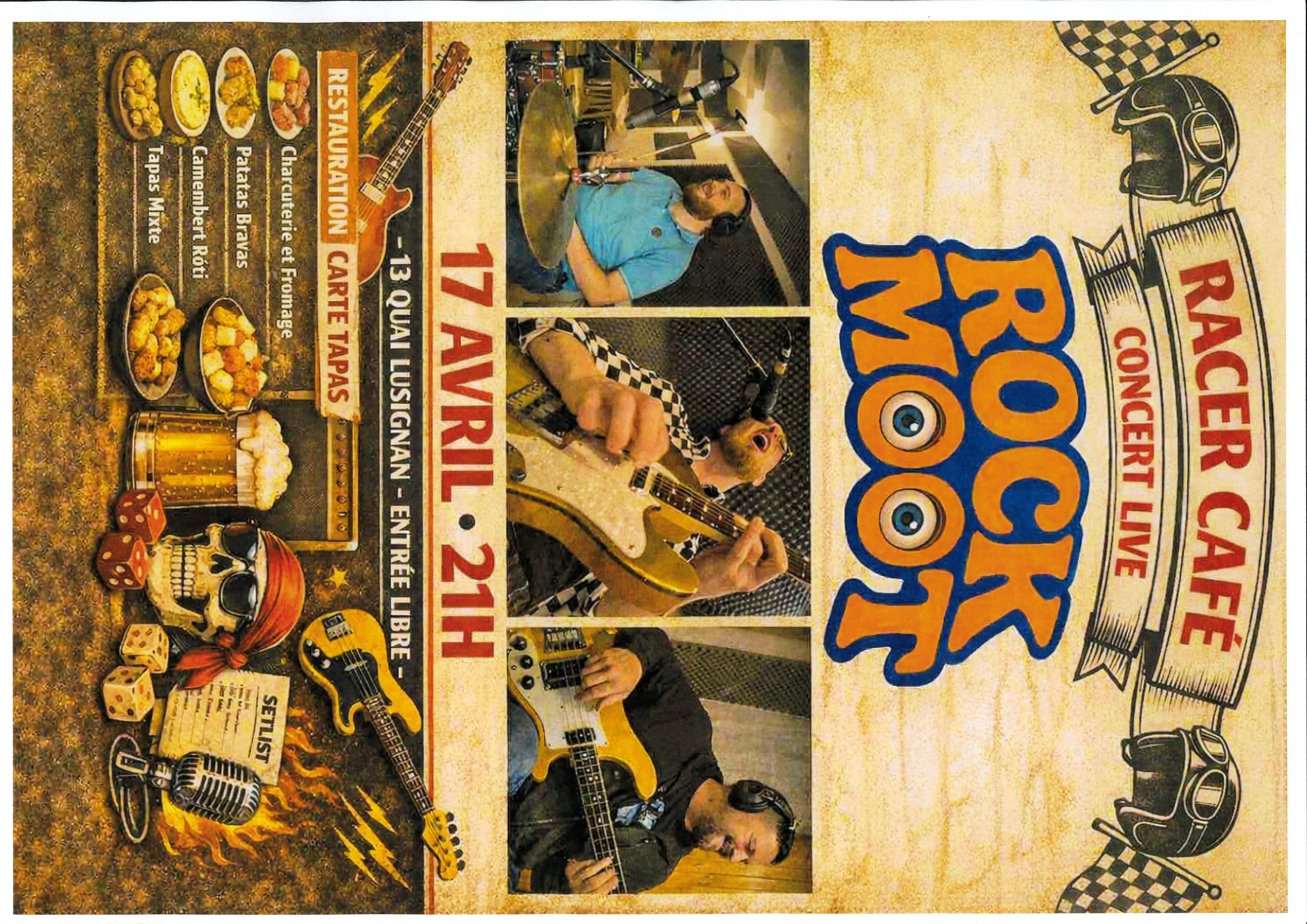 Concert au Racer café : Rock Moot — visuel événement