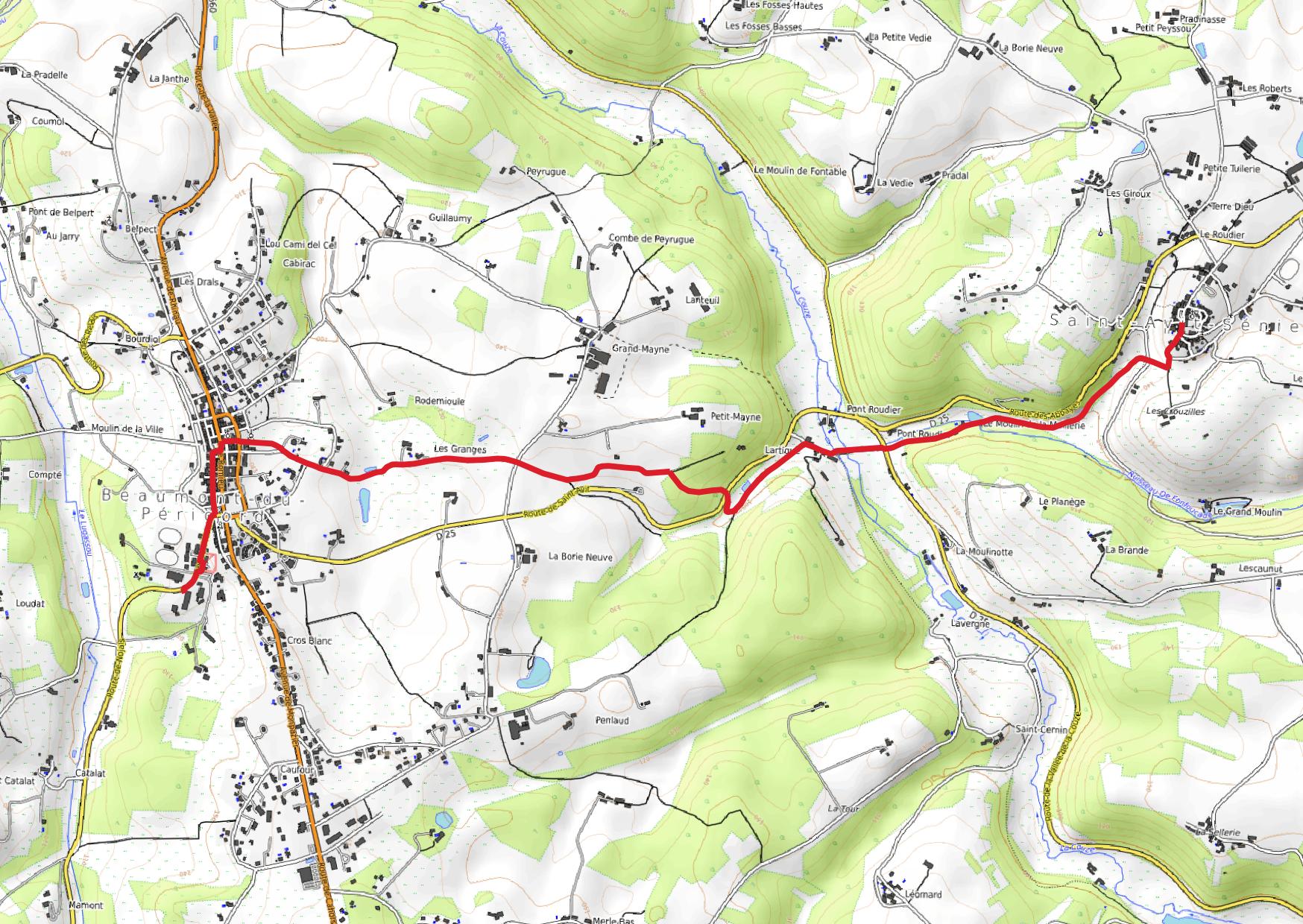 La Dordogne sans pétrole - Beaumont du Périgord en écomobilité - Une Bastide et une abbaye fortifiées