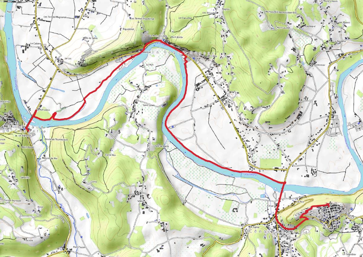 De Domme à Castelnaud en écomobilité - Entre 3 plus Beaux Villages de France