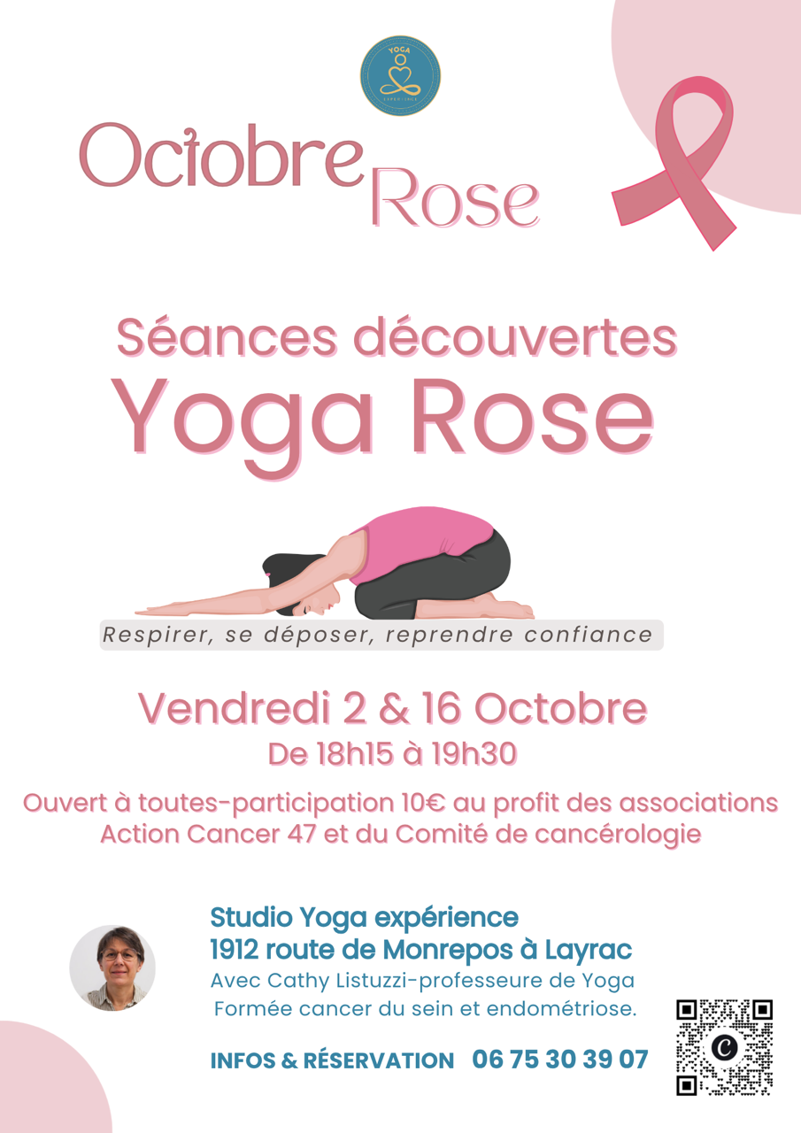 Séances découvertes Yoga Rose à Layrac