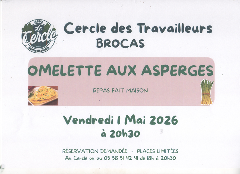Repas Omelette aux asperges — visuel événement