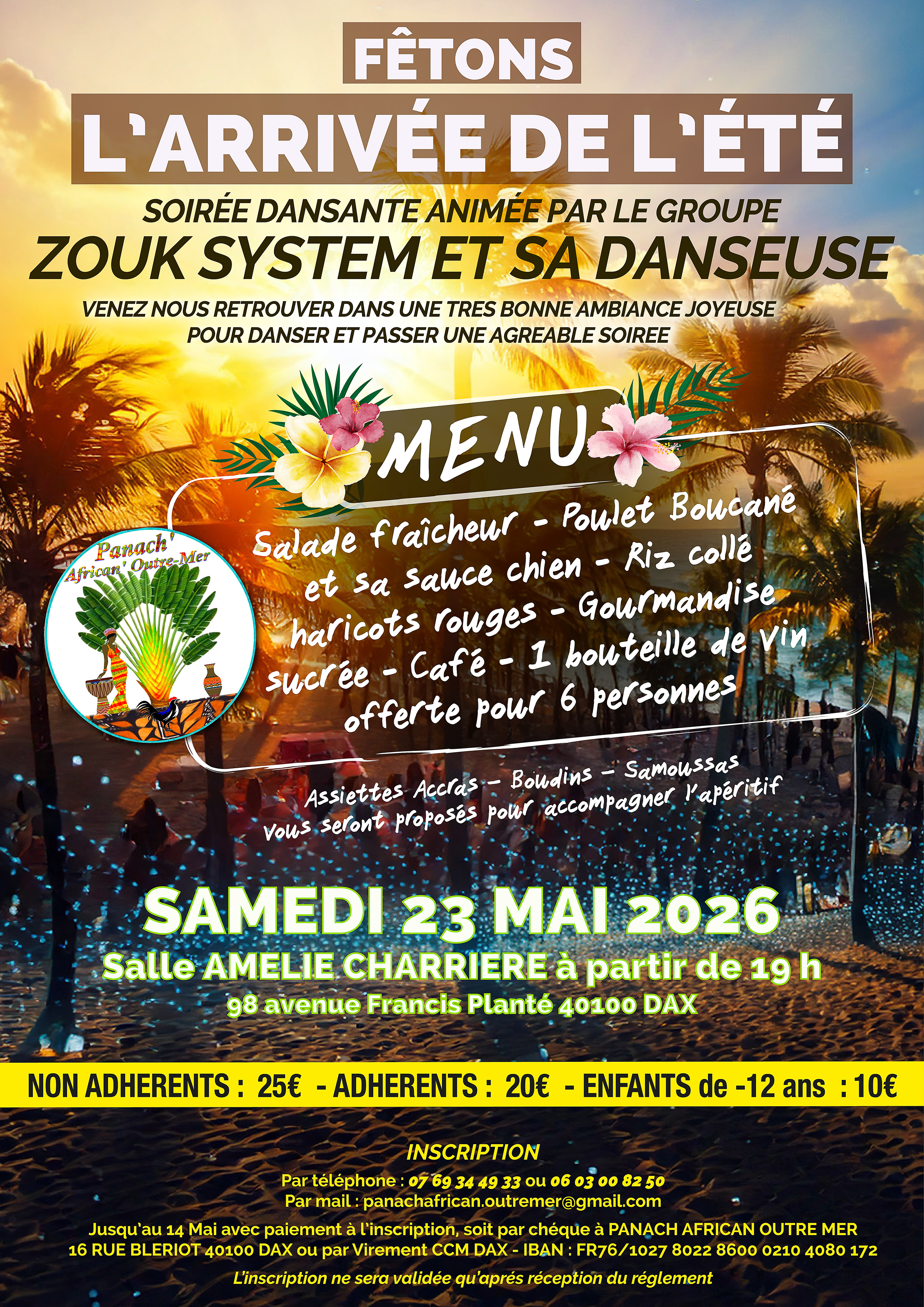 Soirée repas dansant antillais — visuel événement
