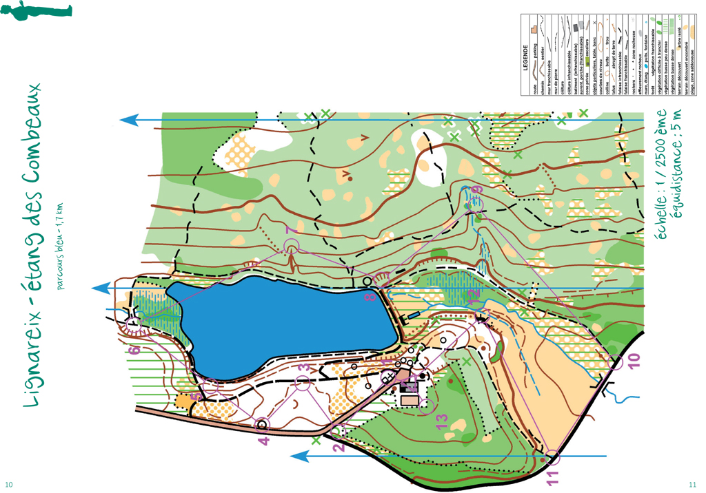 Parcours d'orientation de l'étang des Combeaux, Lignareix