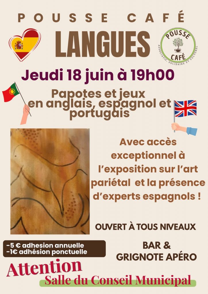 Pousse café : Langues