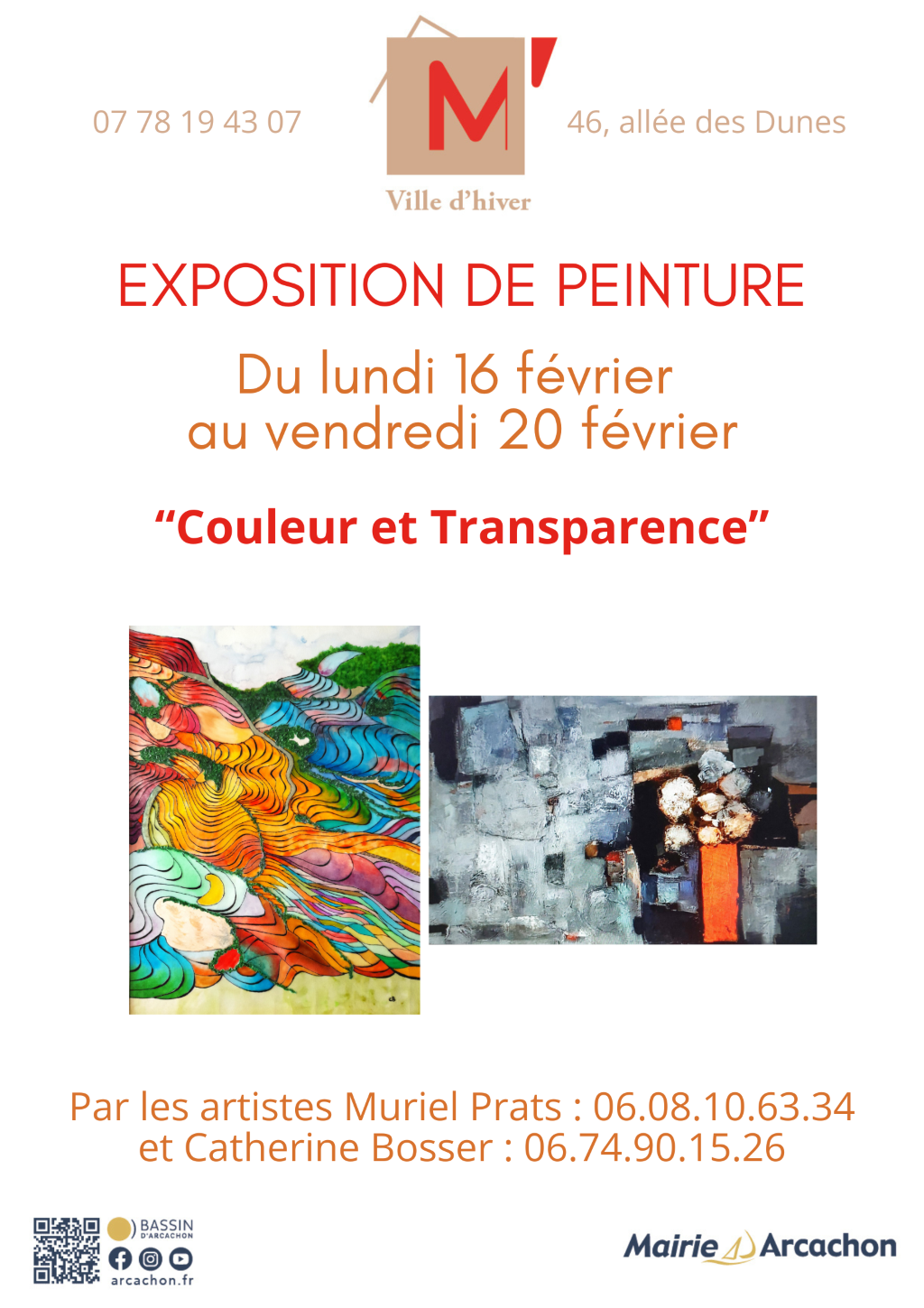 Exposition "Couleurs et Transparences" - M' La Ville d'Hiver