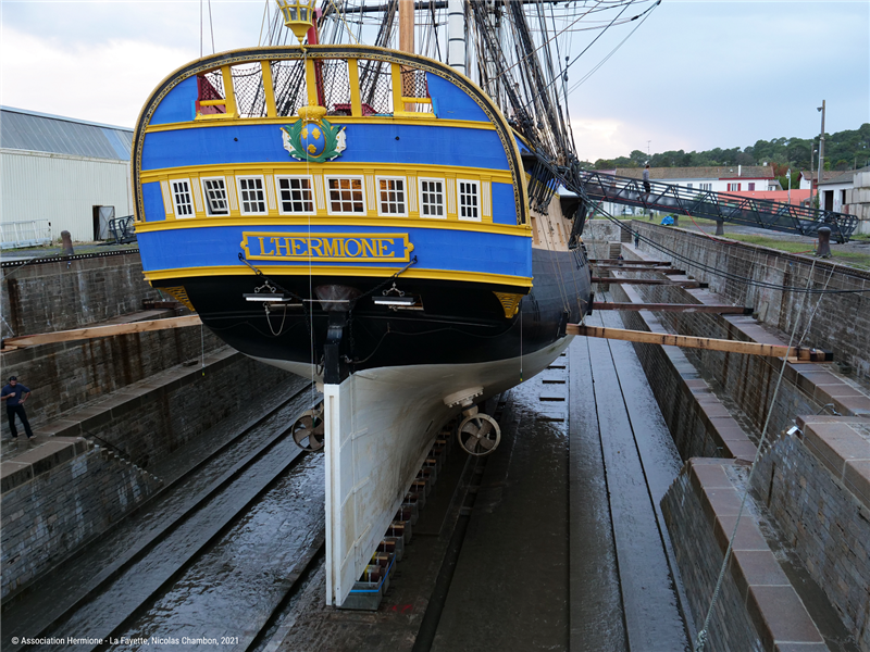 L'Hermione au port de Bayonne