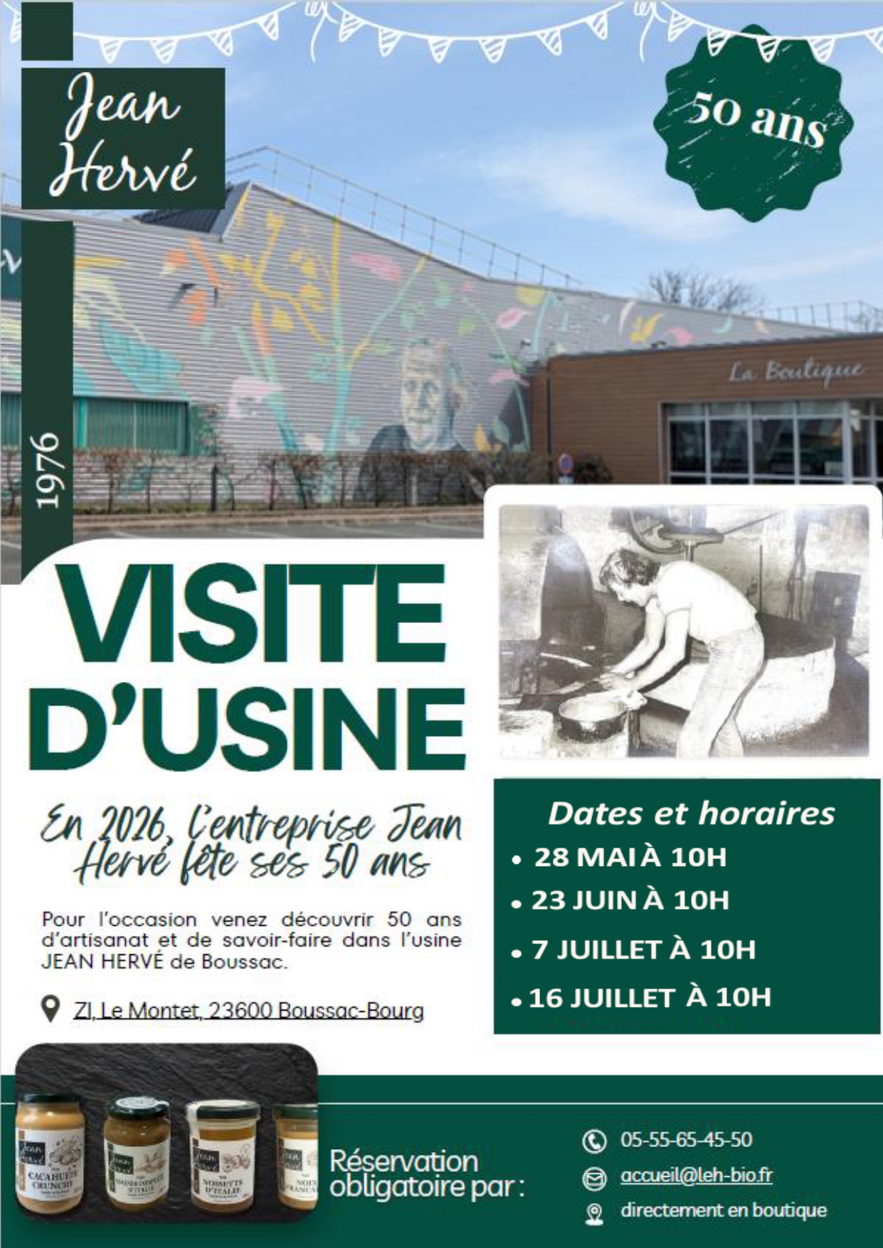 Visite de l'usine JEAN HERVE - Artisanat et savoir-faire — visuel événement