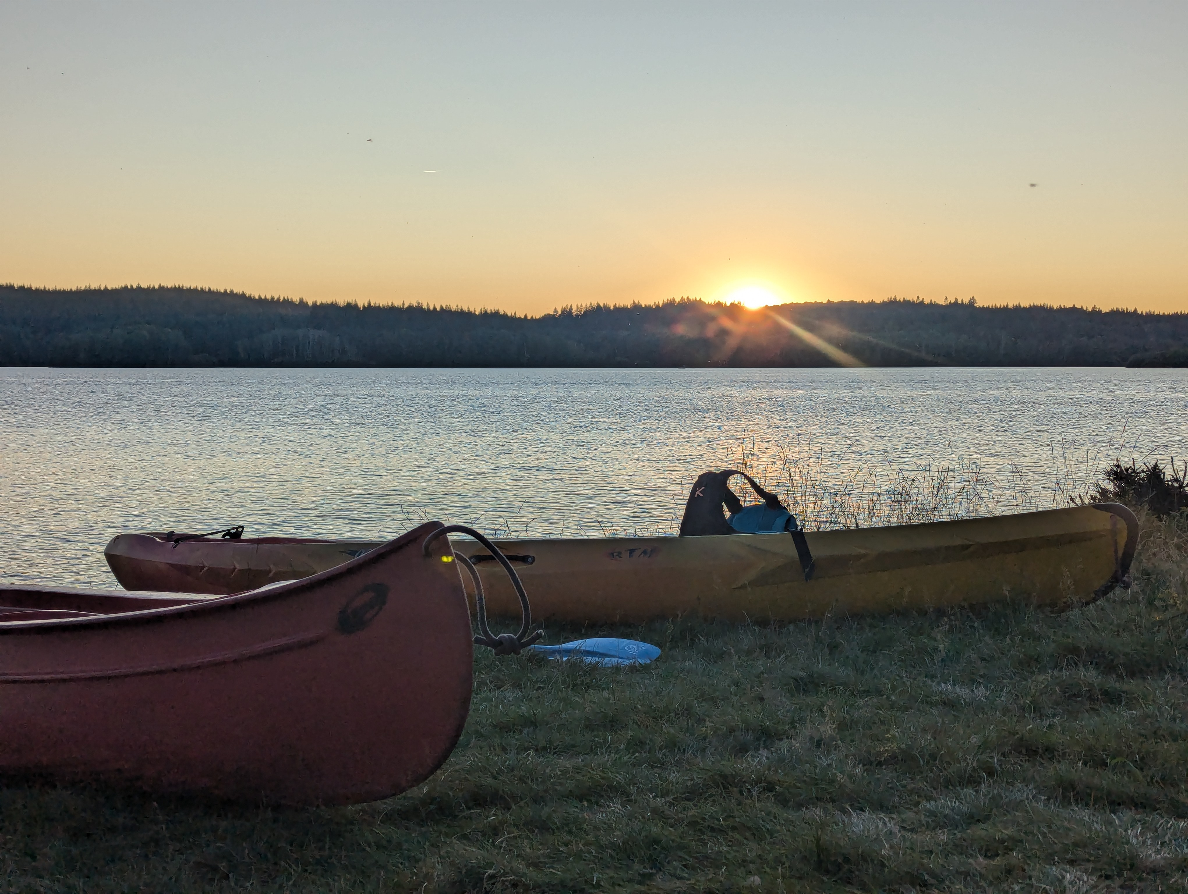 Canoë coucher de soleil Auphelle - photo 3