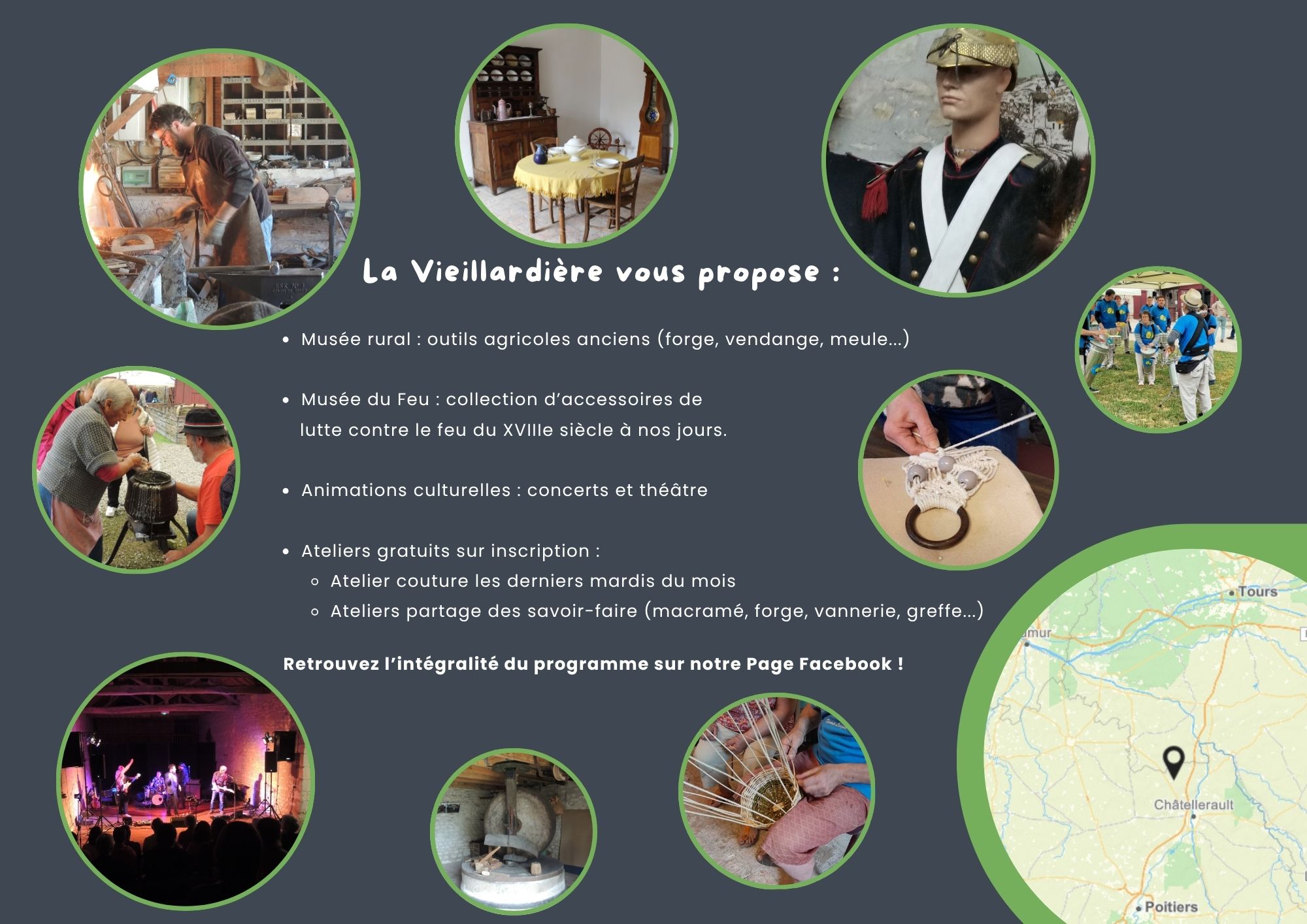 Musée Rural de la Vieillardière - ateliers et spectacles