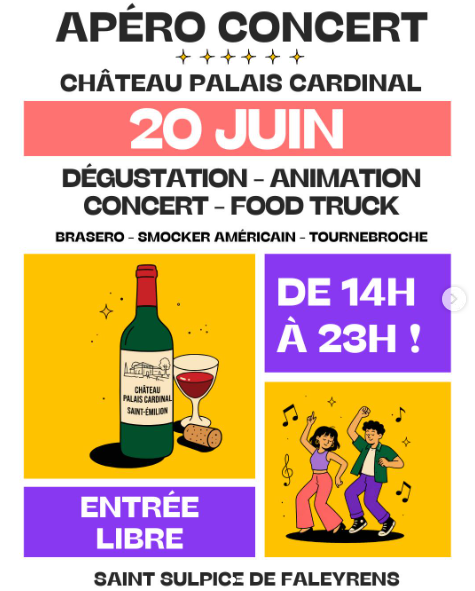 Château Palais Cardinal : Apéro concert