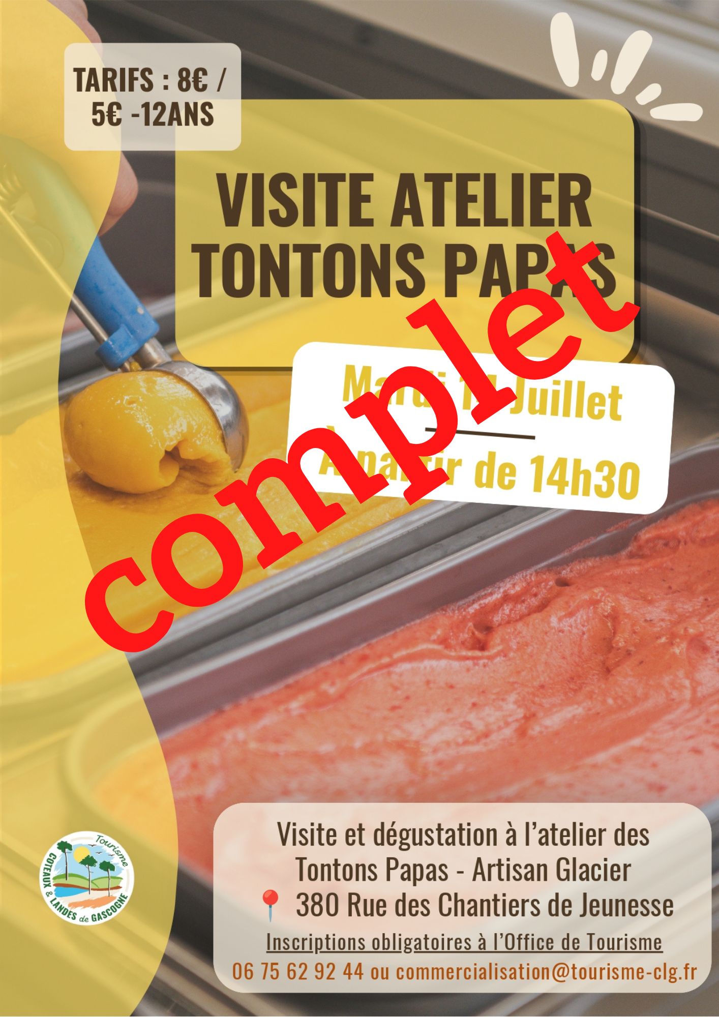 Visite de l'atelier des Tontons Papas - COMPLET