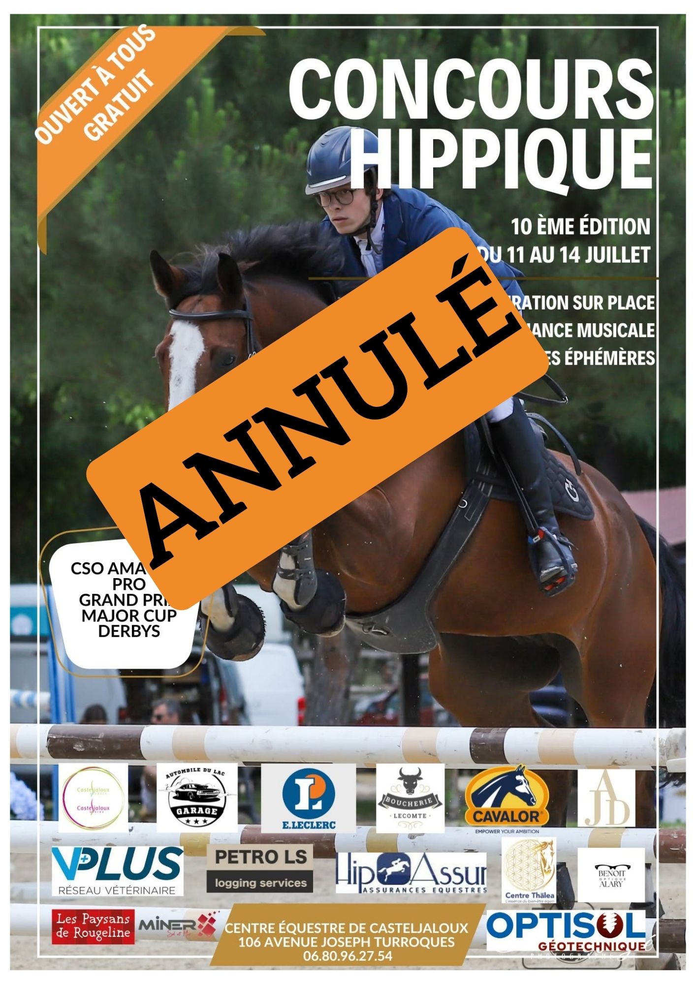 10° édition Jumping d'été - Concours hippique - ANNULÉ