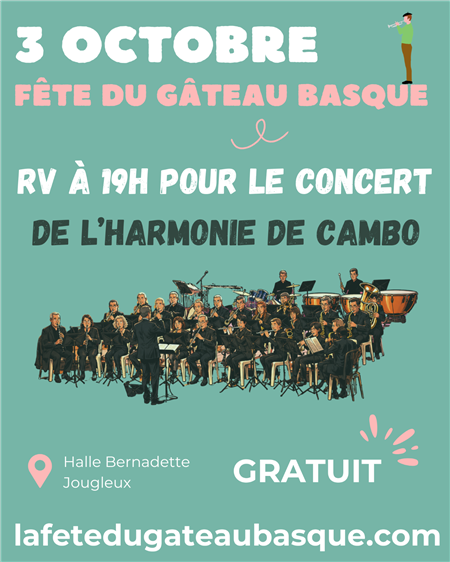 Concert de l'harmonie de la Fête du gâteau basque