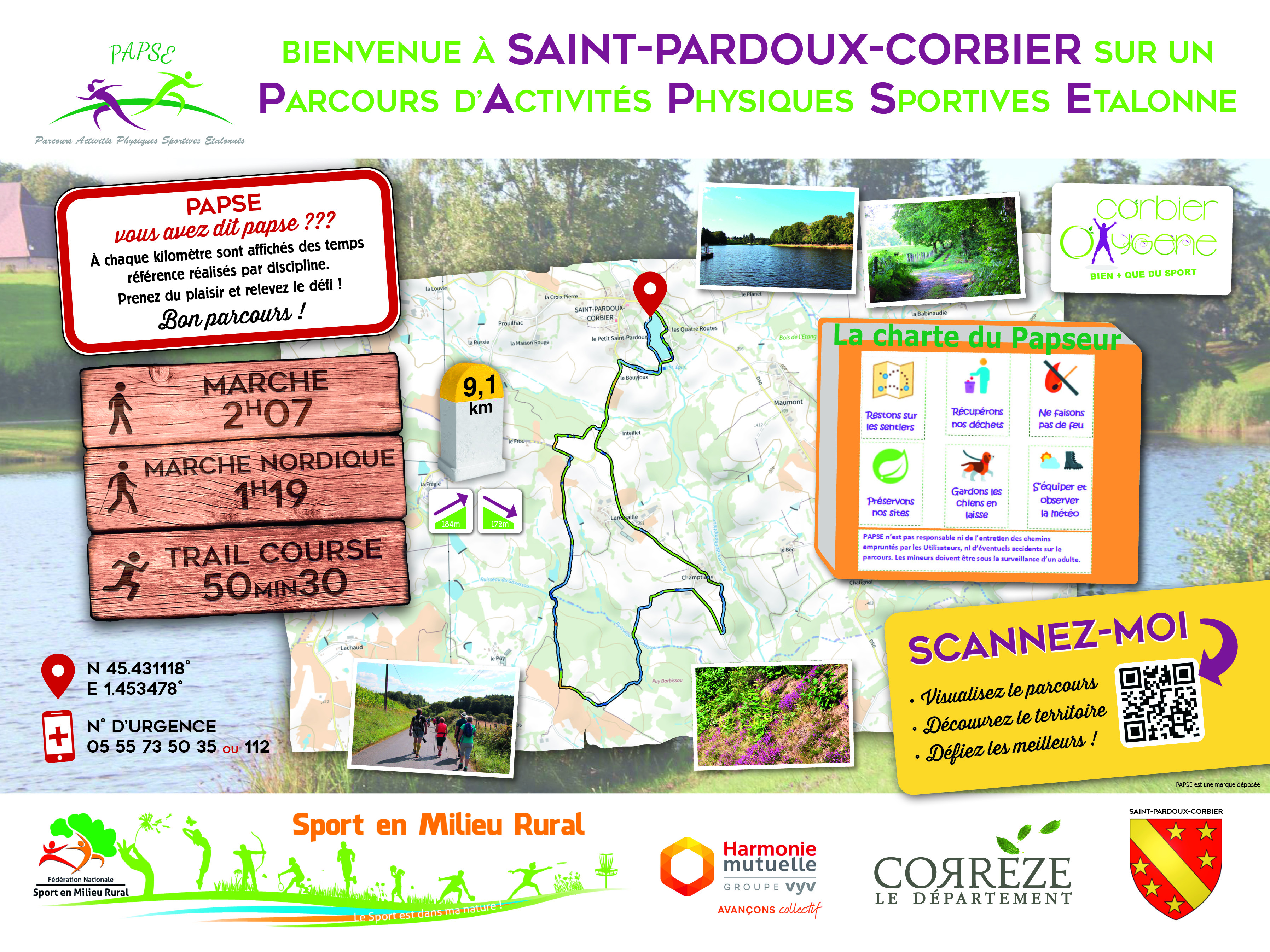 Parcours PAPSE Saint-Pardoux-Corbier