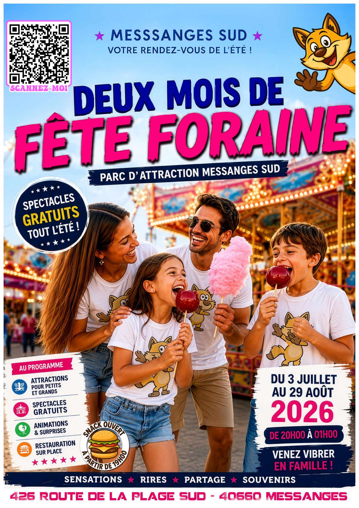Parc d'attractions Messanges Sud