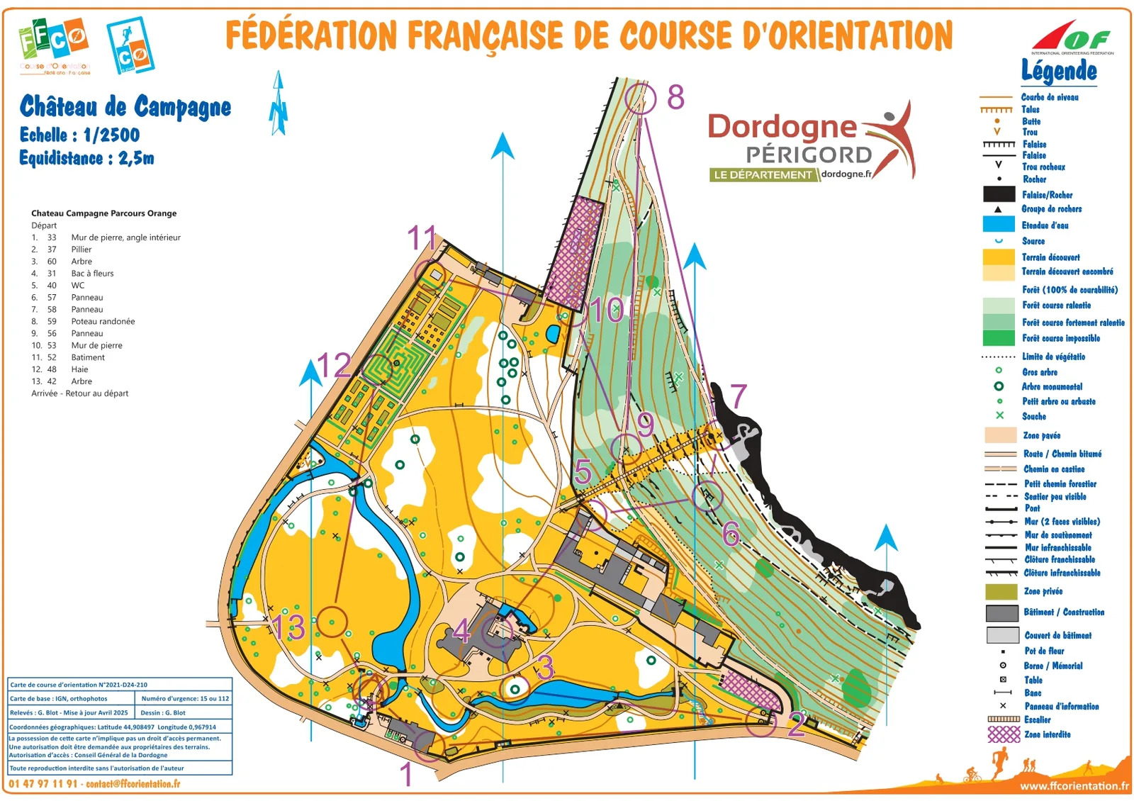 Circuit course d'orientation - parcours orange, Campagne - photo 3