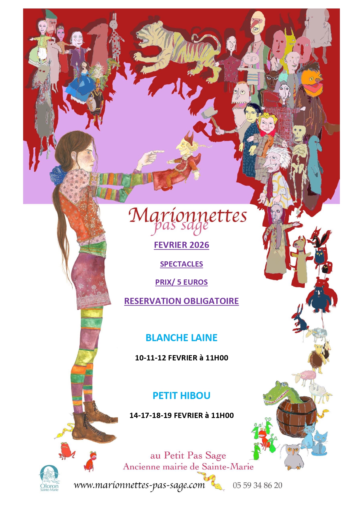 Spectacle Marionnettes Pas Sage "Petit Hibou"