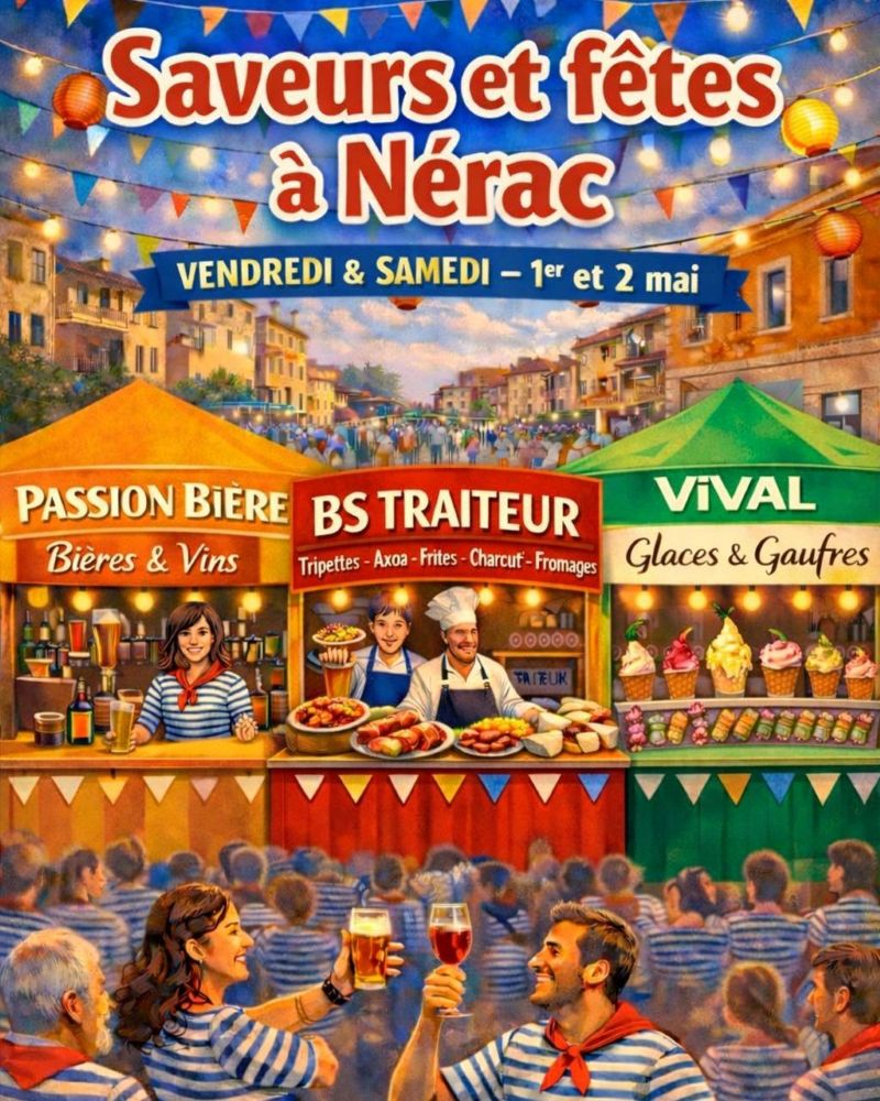 Saveurs et fêtes de Nérac — visuel événement
