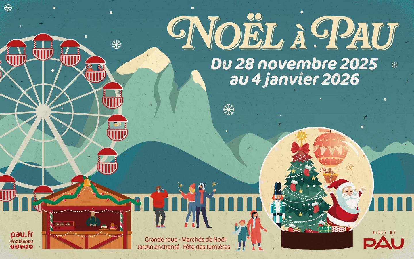 Noël à Pau - Fête des lumières et feu d'artifice