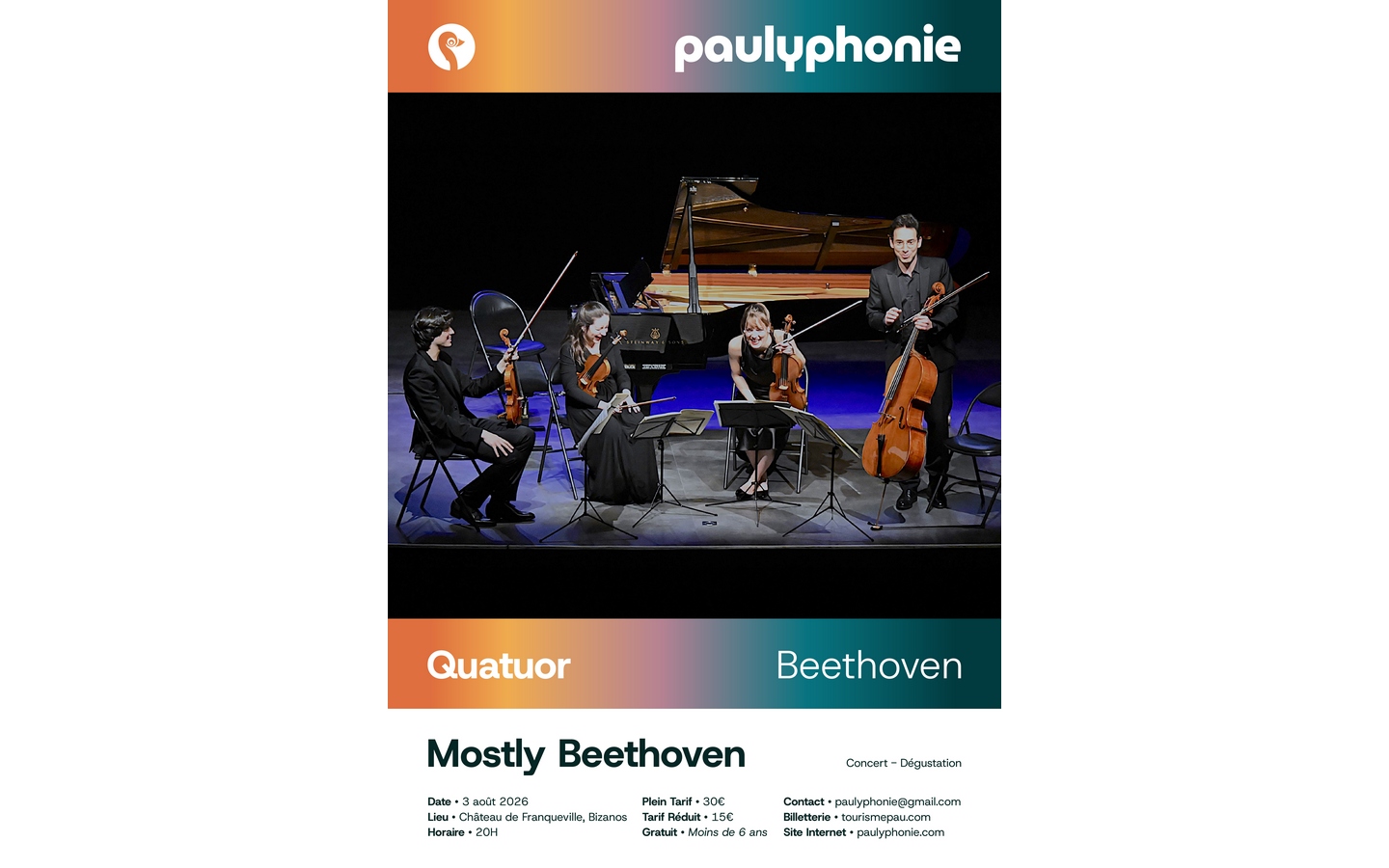 Festival Paulyphonie - Mostly Beethoveen (concert dégustation)