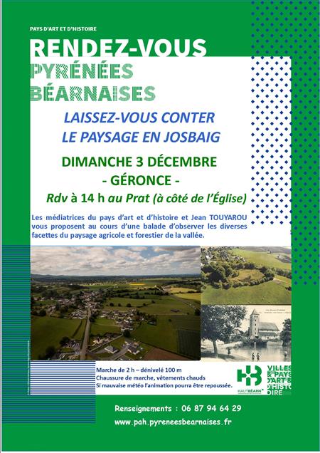 Laissez-vous conter le pysage en Josbaig Laissez-vous conter le pysage en Josbaig