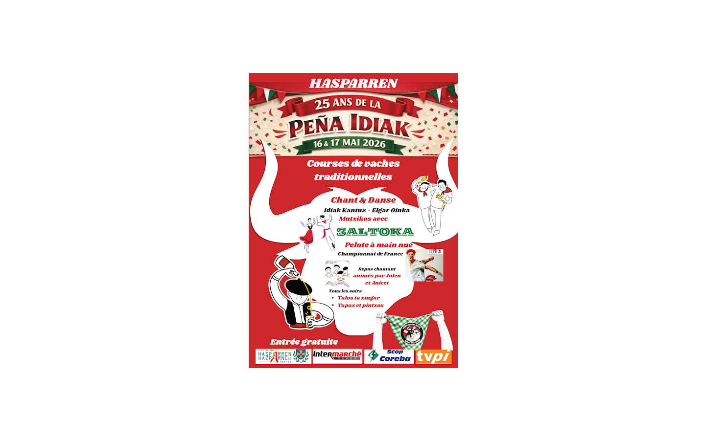 Fête de la Peña Idiak — visuel événement