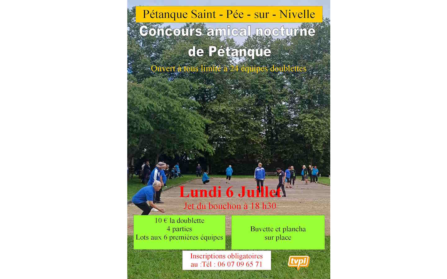 Pétanque : Concours amical nocturne de Pétanque