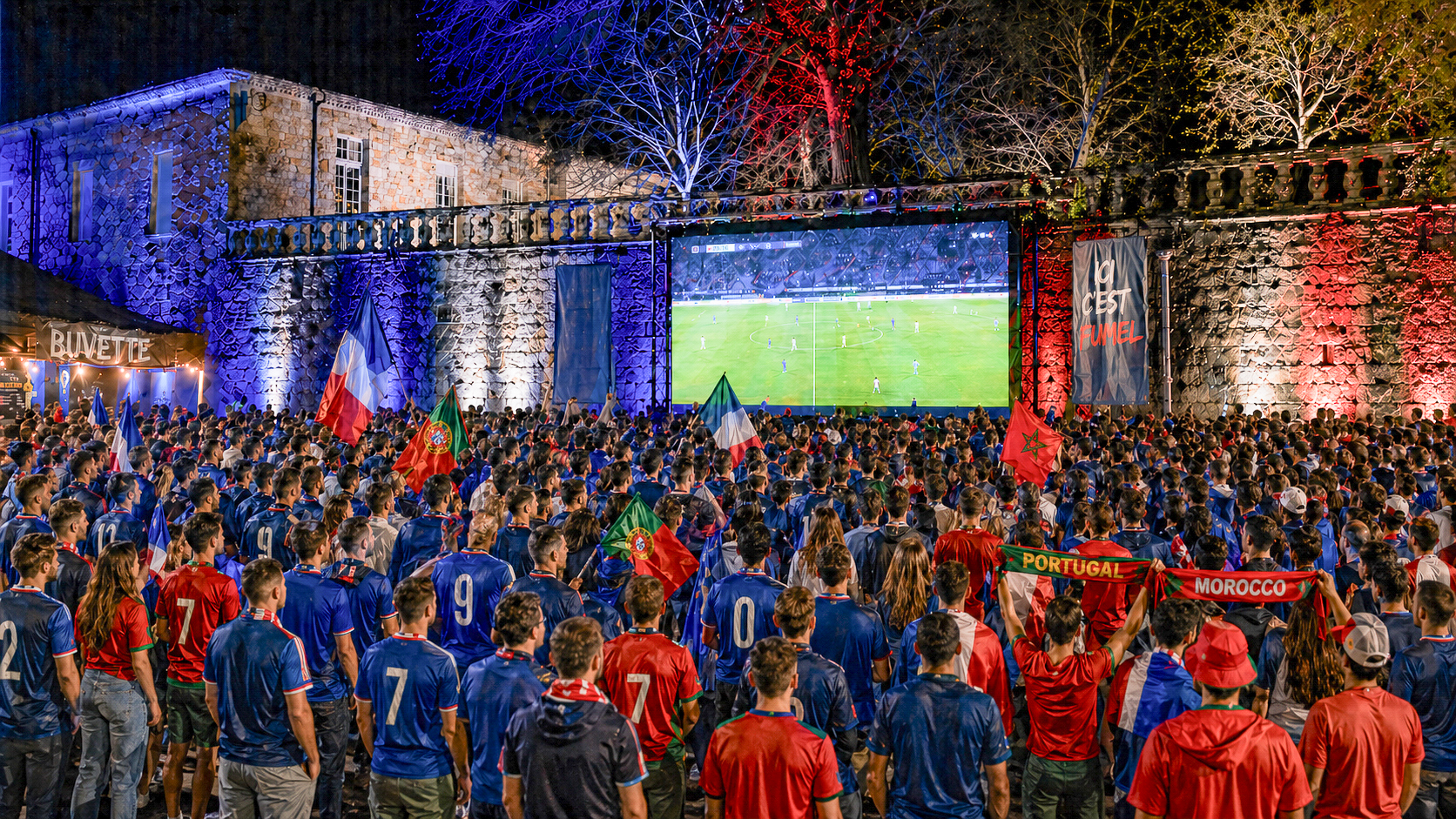 Fan zone - Ecran géant - Finale de la coupe du monde