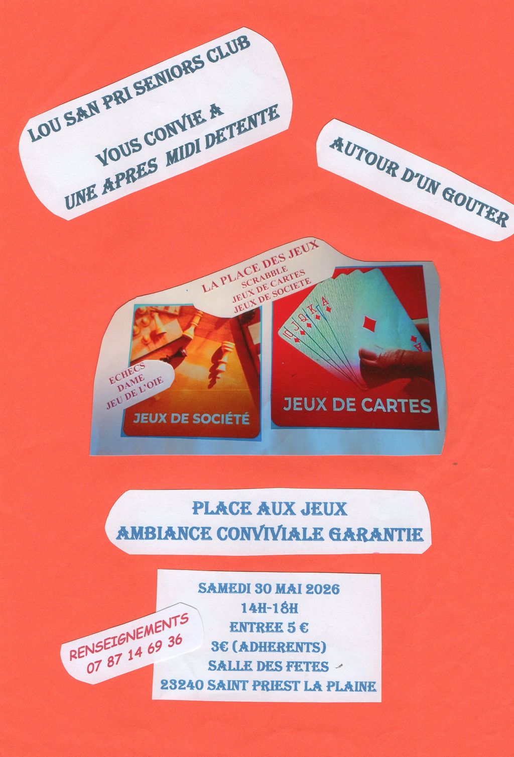Place des jeux - Après-midi détente