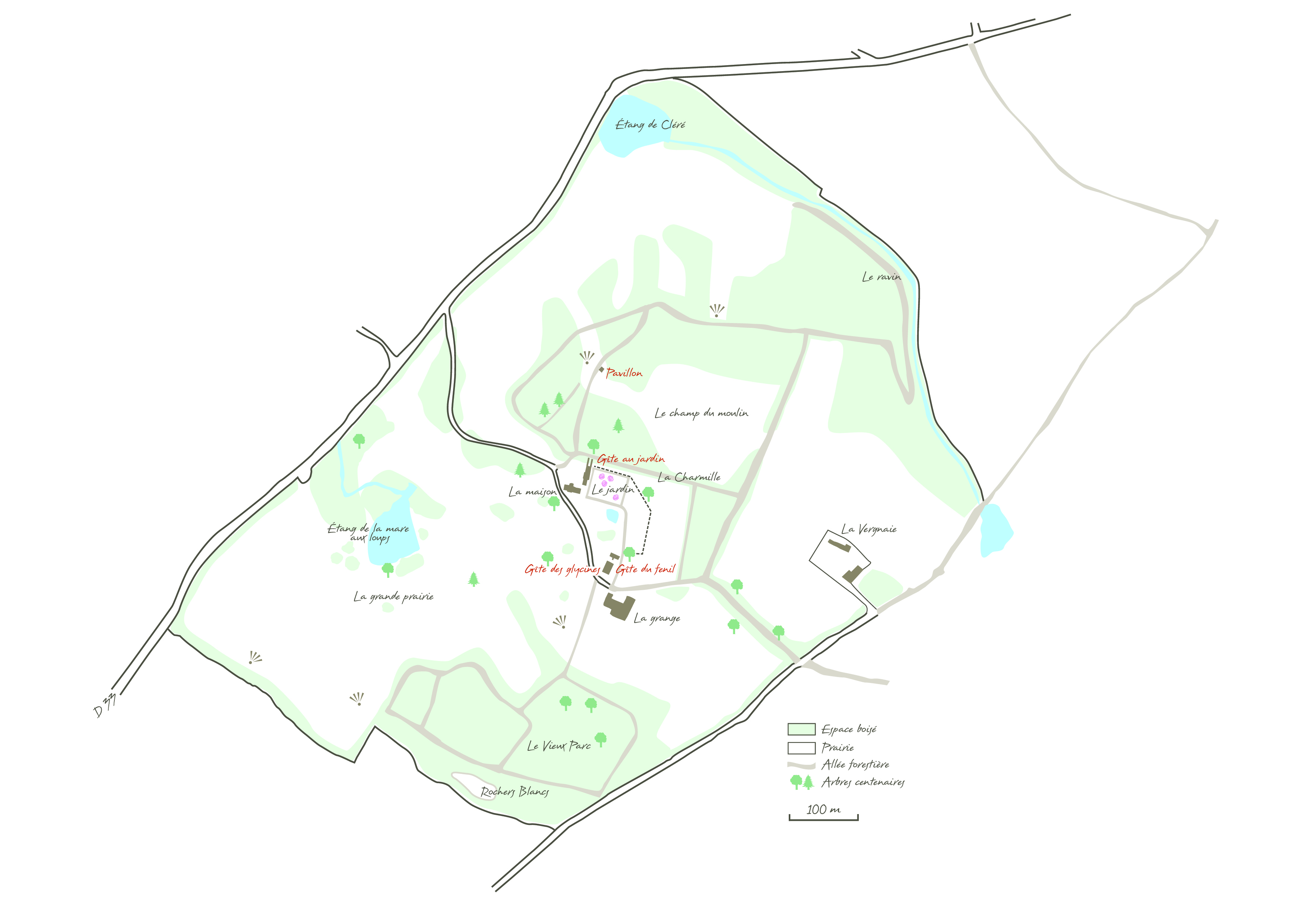 Domaine des Roches Blanches, Le Pin