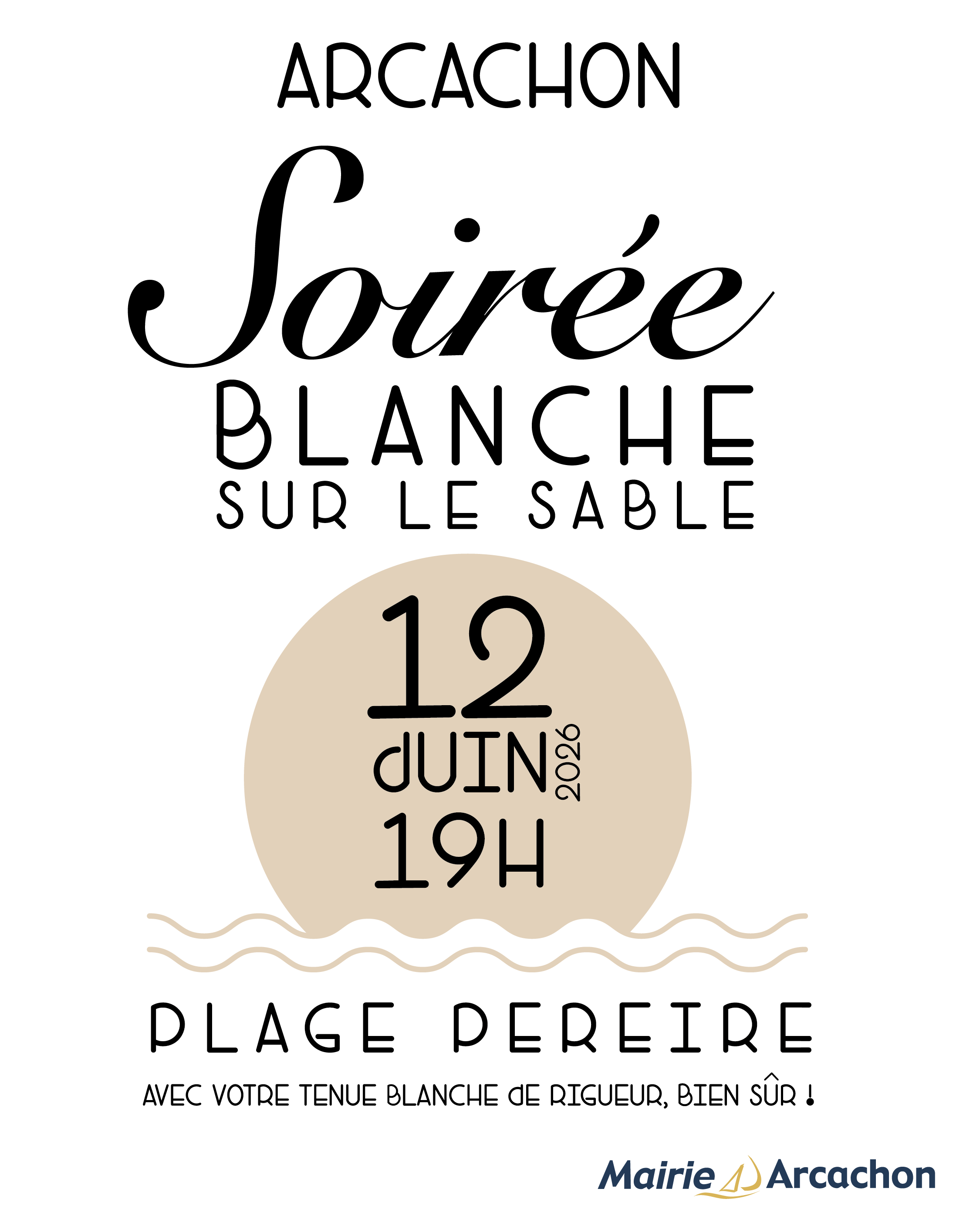 Soirée Blanche sur le sable