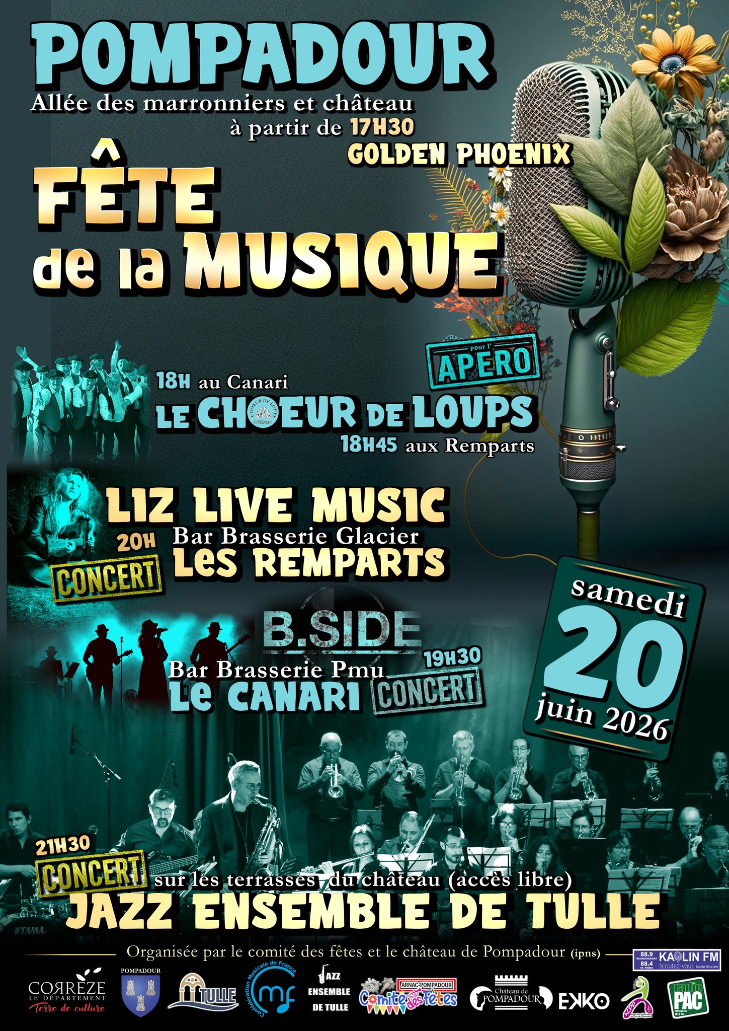 Fête de la Musique à Pompadour — visuel événement