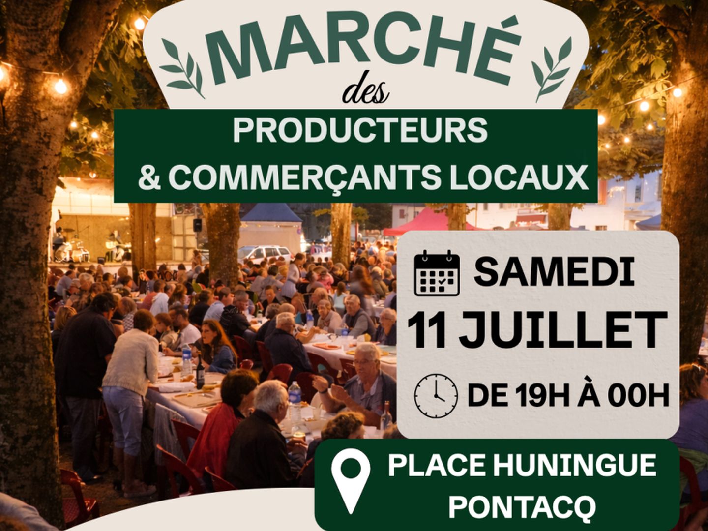 Marché des producteurs et commerçants locaux — visuel événement