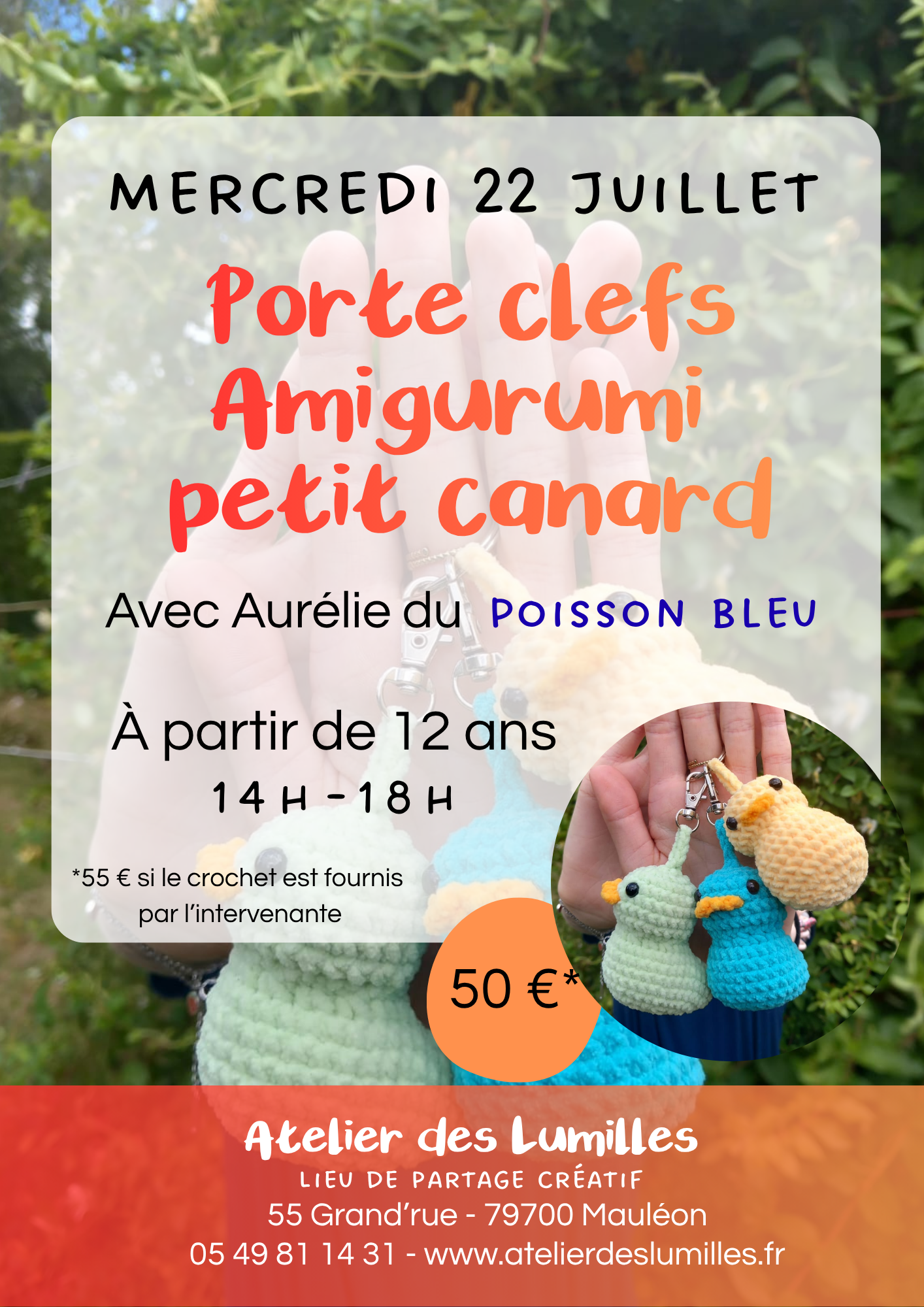 Atelier - Porte-clés amigurumi petit canard