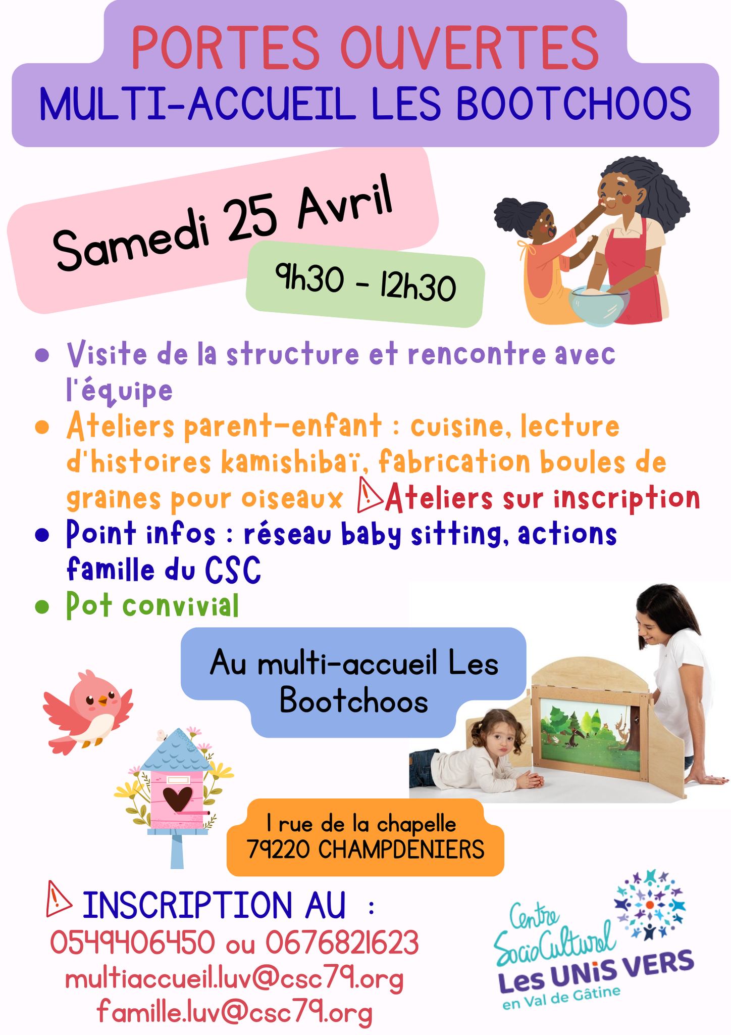 Multi-accueil les Bootchoos : porte ouverte — visuel événement