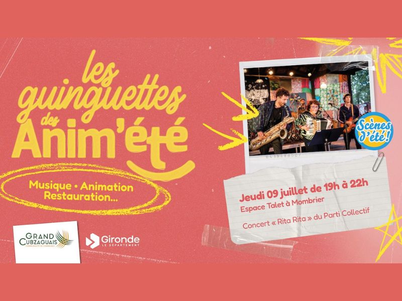 Escales culturelles des anim'été : cap sur la 1ère guinguette à Mombrier !